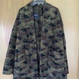 Camo Sherpa Coat
